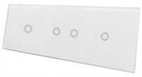 2 x PANEL SZKLANY DOTYKOWY WŁĄCZNIK 1+2+1 BIAŁY