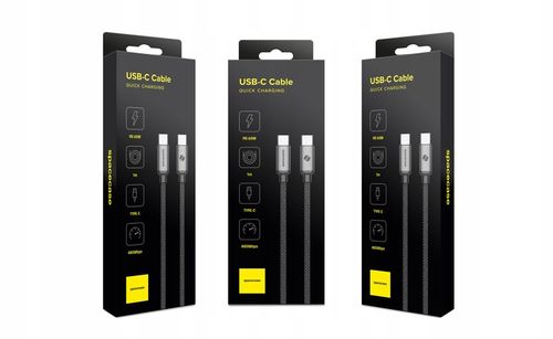 SPACECASE MOCNY KABEL USB-C DO USB-C TYP-C PD 60W 100CM SZYBKIE ŁADOWANIE na Arena.pl