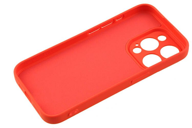 Etui silikonowe Tint do Apple iPhone 15 Pro czerwony zdjęcie 3