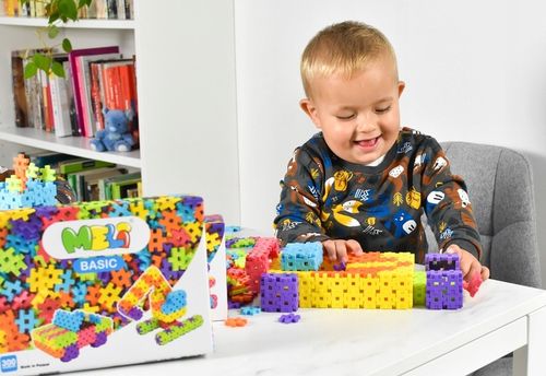 KLOCKI WAFLE KONSTRUKCYJNE MELI Basic 300 El MINI PUZZLE GOFRY EDUKACYJNE na Arena.pl