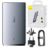 ŁADOWARKA SIECIOWA BASEUS GaN5 PRO 65W SZYBKA ULTRA USB C USB A QC + KABEL