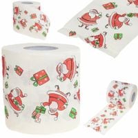 tg63141-5 świąteczny papier toaletowy śmieszne mikołaje na prezent