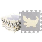 DLA DZIECI MIĘKKIE PUZZLE MATA  SZARE