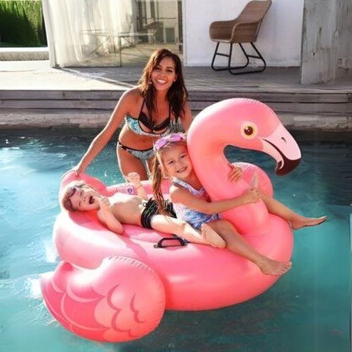 DMUCHANY FLAMING XXL DUŻY MATERAC DO PŁYWANIA WODY Z UCHWYTAMI INTEX 57558 na Arena.pl