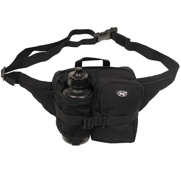 Saszetka biodrowa z bidonem czarna zdjęcie 1