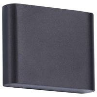 Elewacyjna LAMPA ścienna SAPRI LP-1556/1W BK Light Prestige kwadratowa OPRAWA ogrodowa LED 6W 4000K outdoor IP54 czarna