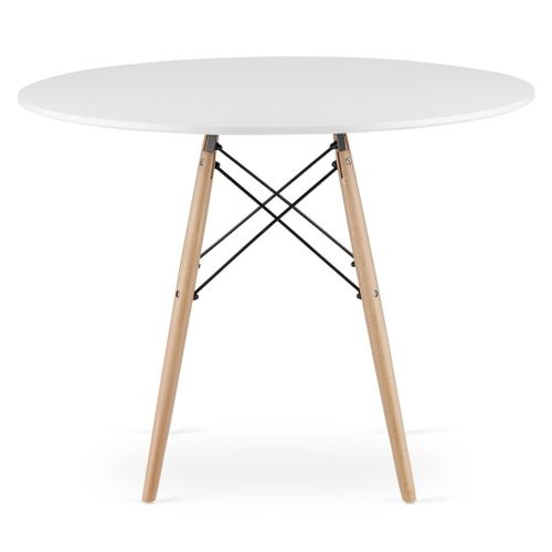 Stół TODI Okrągły 100cm - biały na Arena.pl