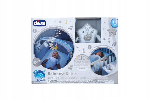 Panel na łóżeczko Ranbow sky niebieski na Arena.pl