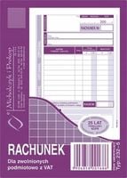 rachunek dla zw. z vat a6 pion 232-5