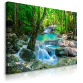 Obraz Do Salonu Wodospad Kaskada Dżungla Krajobraz Natura 100cm x 70cm