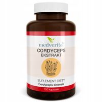 CORDYCEPS SINENSIS EKSTRAKT 500 mg Maczużnik chiński kordyceps 100 kapsułek