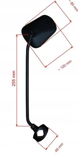 Lusterko rowerowe długie ramię AJS PLUS, POLSKIE na Arena.pl