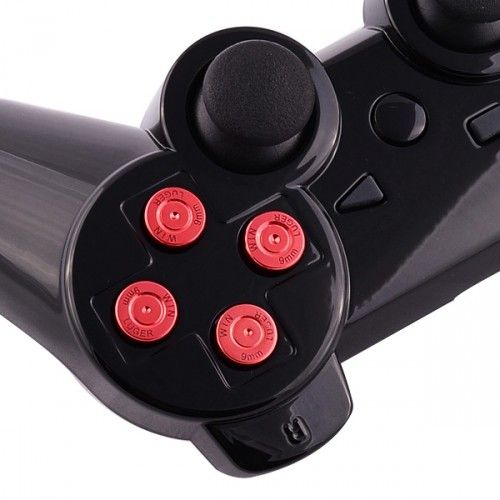 PS4 Aluminiowe przyciski do pada Red na Arena.pl