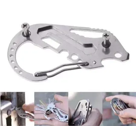Brelok do kluczy karabińczyk survival multi-tool zdjęcie 4