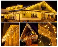 KURTYNA ŚWIETLNA SOPLE GIRLANDA 880 LED 20 metrów PILOT WEV