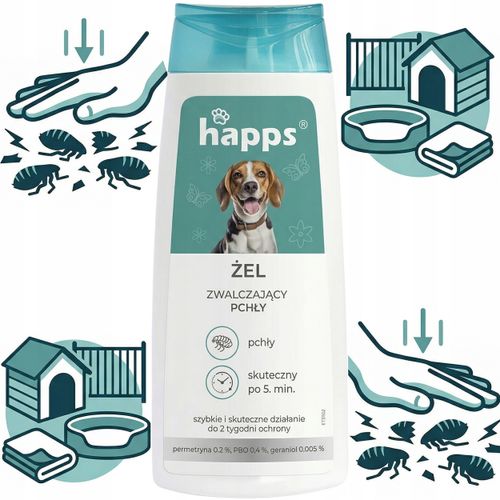 HAPPS - żel zwalczający pchły 150ml na Arena.pl