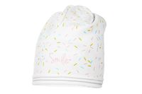 BROEL Ritmo czapka dla dziewczynki beanie wiskoza ecru 46-48