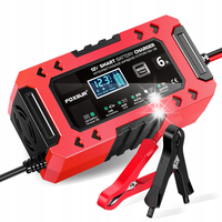 PROSTOWNIK ŁADOWARKA AKUMULATORÓW FOXSUR 12V 6A LCD