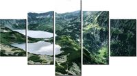 75CM 120 OBRAZ 5 ELEM W DOLINIE PIĘCIU STAWÓW ŚCIENNY DRUK