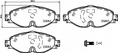 KLOCKI HAM PRZOD VW PASSAT 15- BREMBO na Arena.pl