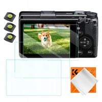 Zestaw Osłon 3x Osłona Szkło na Ekran 3x Osłona Stopka ISO do Ricoh GR III