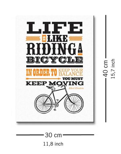 Asintended Riding A Bicycle - Obraz na płótnie 3 na Arena.pl