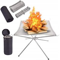 PALENISKO SKŁADANE PRZENOŚNE STOJAK SKŁADANY NA OGNISKO L OGRODOWE KEMPING