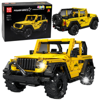Klocki Konstrukcyjne Auto Samochód Terenowy Wrangler Żółty 746 el. Zabawa