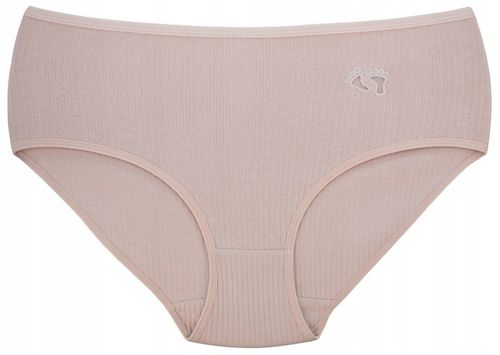 Majtki Bawełniane Damskie Z Wysokim Stanem Figi Prążkowane Wielopak 3XL na Arena.pl