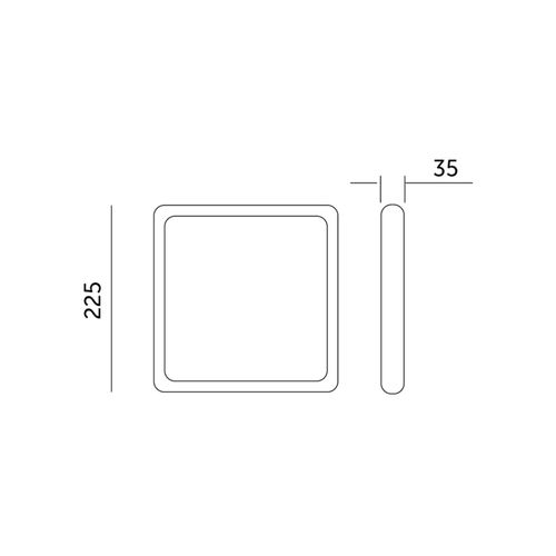 plafon led sigaro square 18w 4000k kobi na Arena.pl