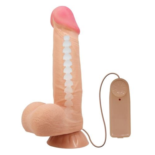 baile - sliding skin 8,5'' flesh vibration bendable suction base tpr abs na Arena.pl