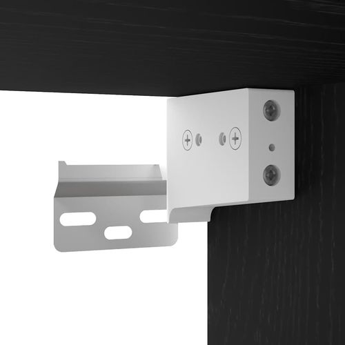 Szafka na buty, czarny dąb, 32x35x70 cm materiał drewnopochodny na Arena.pl