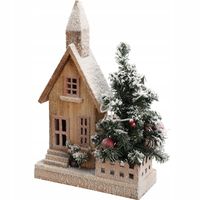 DOMEK bożonarodzeniowy SZOPKA ŚWIECĄCA LED 44 cm choinka Ozdoba świąteczna
