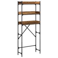 Półka na pralkę z półką Stare drewno 67 x 25 x 163 cm