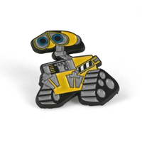 Yelllow Robot | 3 cm | Metal Emalia | Przypinka Filmowa | Wall-E
