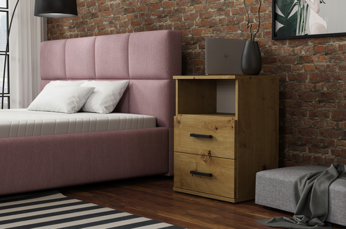 SZAFKA NOCNA Z SZUFLADAMI ARTISAN 48x65 nowoczesna szafka do sypialni na Arena.pl