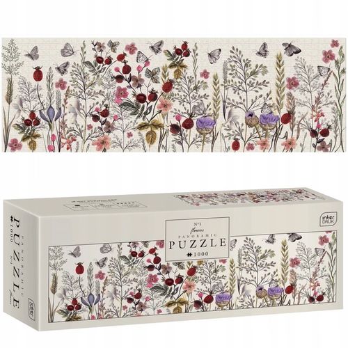 Interdruk Puzzle panoramiczne 1000 Flowers 1 na Arena.pl
