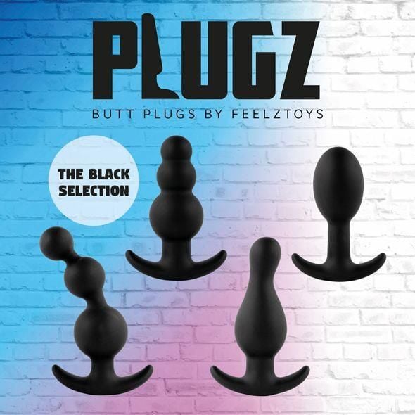 Feelztoys - Plugz Butt Plug Black Nr. 4 zdjęcie 5