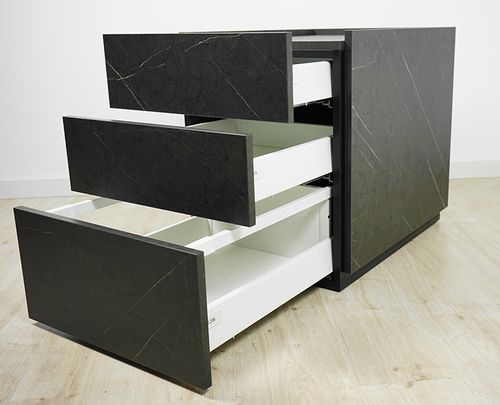 Biurko Neptun kontenerek Kamień 160x68 MebleKreator na Arena.pl