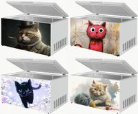 Naklejka samoprzylepna na zamrażarkę zmywarkę pralkę KOTY KOTKI WZORY