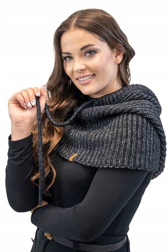 Vivisence 70102 BALACLAVA czarny ciepły z szalikiem KAPTUR KOMINIARKA na Arena.pl