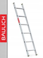 Drabina aluminiowa przystawna 1x6 mocna BAULICH produkt POLSKI hak