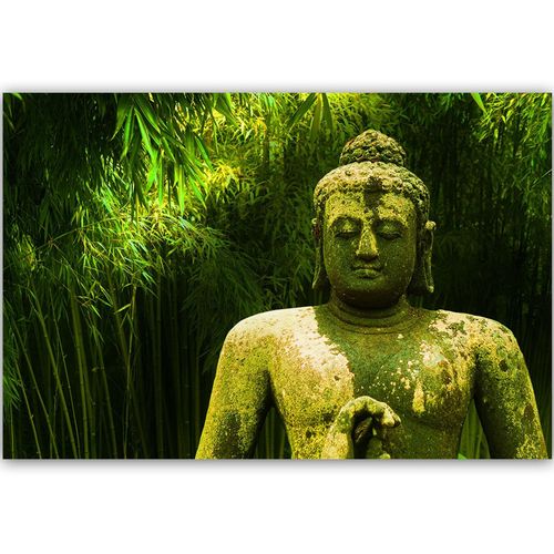 Obraz na płótnie - Canvas, Budda wśród bambusów 4 90x60 na Arena.pl