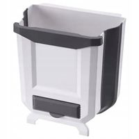 KOSZ NA ŚMIECI SKŁADANY kuchenny wiszący na szafkę z miejscem na worki auto