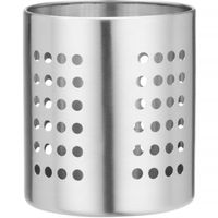 pojemnik na sztućce perforowany stal śr. 110 x 130 mm