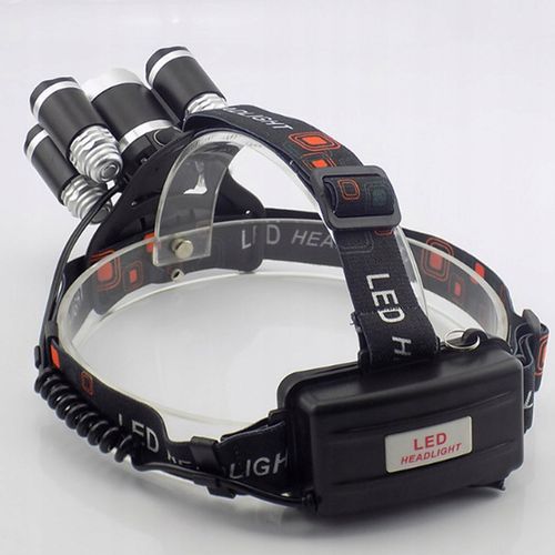 MOCNA LATARKA CZOŁOWA 5x LED CREE XM-L T6 CZOŁÓWKA na Arena.pl