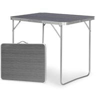Stolik turystyczny stół składany ogrodowy walizka   80x60x70 cm grafitowy
