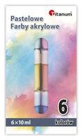 farby akrylowe pastelowe 6k 10ml titanum