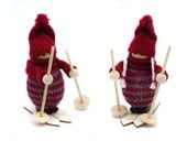 C96207 DEKORACJA MASKOTKA ŚWIĄTECZNA ZAWIESZKA LUDZIK NA NARTACH