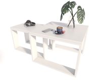 Zestaw stolików Loft biały/biały